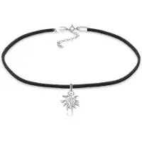 Elli Chaîne 'Edelweiss' noir / argent