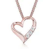 Elli DIAMONDS Chaîne 'Herz' or rose