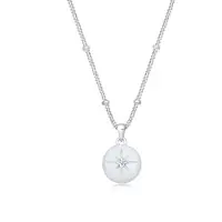 Elli PREMIUM Chaîne 'Astro' argent / blanc