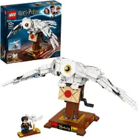 LEGO 75979 Harry Potter Hedwige kit de construction jouet, adorable hibou aux ailes mobiles, modèle de collection