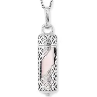Engelsrufer Collier Healing Stone Quartz rose, (Argent 925, 60 cm)