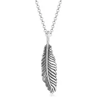 KUZZOI Chaîne 'Feder' argent