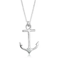 Elli DIAMONDS Chaîne 'Anker' argent