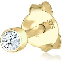 Elli DIAMONDS Premium womens stud earrings 9k375 yellow gold diamond 0306390718 Yellow Gold Diamond, (Or jaune 9 carats)