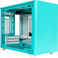 Cooler Master MasterBox NR200P - Tour - mini ITX - pas d'alimentation (SFX12V/SFX-L12V) - bleu des Caraïbes - USB/Audio