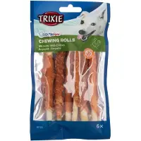 Trixie 3 x 28 cm Denta Fun Rouleaux à mâcher au poulet pour chien