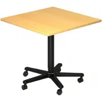 Hjh OFFICE PRO Table de conférence (80 x 80 x 114 cm)