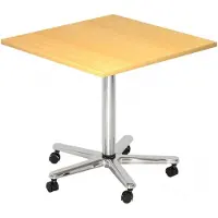 Hjh OFFICE PRO Table de conférence (80 x 80 x 114 cm)