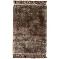 Nordal Tapis À Franges Gris Chaud A/s Noble | 8297
