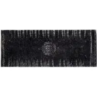 Nordal Grand tapis tissé - gris foncé / noir