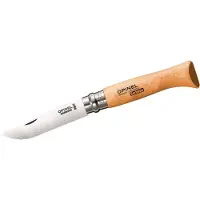 Opinel No. 08, couteau de poche, acier de carbone, lame 8,5 cm