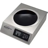 CombiSteel Plaque de cuisson à induction pour wok – 3,5 kW, modèle de table, pour socle rond