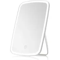 Uniq Miroir de maquillage LED avec fonction de variation d'intensité tactile