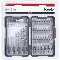 Kwb Forets et BIT BOX DE FORET 39 PIÈCES (2 mm, 2,5 mm, 3 mm, 3,5 mm, 4 mm, 5 mm, 6 mm, 6,5 mm)