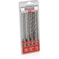 Kreator Sds foret set 5-6-8-10x160mm - 4 pcs. (10 mm, 5 mm, 6 mm, 8 mm)