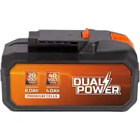 Powerplus 2x20v 8.0/4.0ah Flashlight Battery Orange
