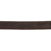 Trixie Laisse En Cuir Ciré Et Vielli Rustic - L-Xl: 1,00 M/25 Mm - Brun Foncé - Pour Chien