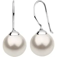 Nenalina Boucles d'oreilles argent / blanc perle