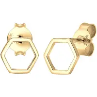 Elli Boucles d'oreilles 'Geo' or