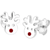 Elli Bijou 'Hirsch' rouge / argent