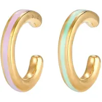 Elli Boucles d'oreilles or / mélange de couleurs