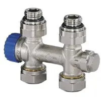 Heimeier Vanne thermostatique pour radiateur de salle de bains, système monotube, DG1/2 pouce, 1 pièce.