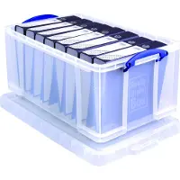 Really Useful Box Box Boîte de rangement 64 litres, transparente