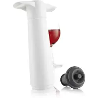 VacuVin Bouchon + Pompe Sous Vide Vacuvin Wine Saver Blanc