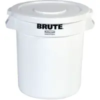 Rubbermaid Poubelle Brute blanche 75,7 L