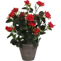 Mica Artificial Rosebush Rouge
