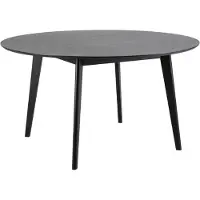Molecule Roxby Table de salle à manger Ø140 cm, noir.