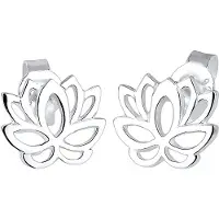 Elli Boucles d'oreilles 'Lotusblume' argent
