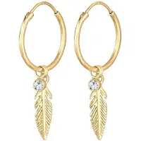 Elli Boucles d'oreilles 'Feder' or