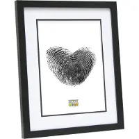 Deknudt Cadre photo noir avec passe-partout 10x15 S43AK2