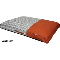 Tyrol Matelas pour grands chiens, très grande taille, matelas rectangulaire dense en polaire, confort de sommeil, design Ethnic Berber S.
