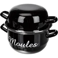 Baumalu Marmite à moules 18cm noire - - 312852 -