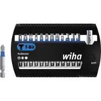 Wiha 41831 Jeu d'embouts XLSelector embout T de 50 mm Phillips - TORX - six pans - 13 pcs - 1/4"
