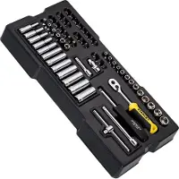 Stanley Transmodule Jeu de Douilles 1/4¿ 60 pcs - STMT1-74175