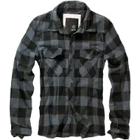 Brandit Chemise bleu-gris / gris foncé / noir