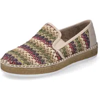 Rieker Chaussures Bast pour femmes, chaussures basses, mocassins, pantoufles, couleur beige, pour le quotidien