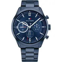 Tommy Hilfiger Matthew 44 Mm Watch Bleu Homme