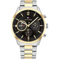 Tommy Hilfiger Montre à affichage analogique or / noir / argent