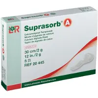 Lohmann & Rauscher Suprasorb A Mèche d'Alginate de Calcium 30cm 20445 5 pc(s) Compresses