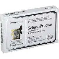 Pharma nord SelenoPrecise 100ug Sélénium en dragées soutient un système immunitaire normal, 60 comprimés