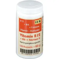 FBK Complexe de vitamines B12 + B6 + acide folique N, 120 capsules