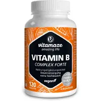 Vitamaze Complexe de vitamines B forte, comprimés végétaliens, 120 comprimés