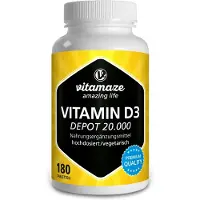 Vitamaze GmbH VISPURA Vitamine D3 Depot 20.000 Comprimés, 180 Comprimés