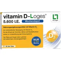 Dr. Loges + Co. GmbH vitamine D-Loges 5.600 I.E. Gel-Tabs, 30 comprimés