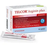 TELCOR Arginine plus poudre pour la force vitale et la vitalité jusqu'à un âge avancé, 30 pcs. Sachets