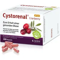 Quiris Healthcare GmbH & Co. KG Cystorenal Cranberry plus gélules pour maintenir une vessie saine, 180 gélules